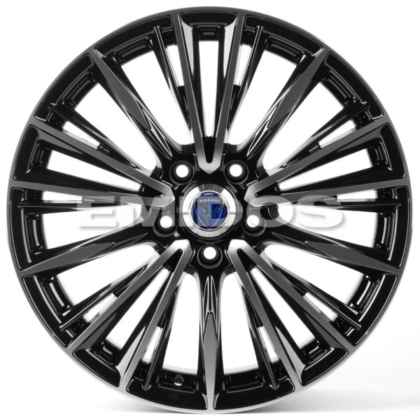 ЛИТЫЕ ДИСКИ 81425 RAYS 1127X-FG441 18 J8 ET38 5X108 73.1 ЧЁРНЫЙ ГЛЯНЦЕВЫЙ + ПОЛИРОВАННЫЕ СПИЦЫ ПОД Т