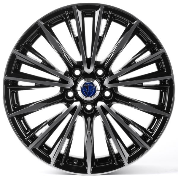 ЛИТЫЕ ДИСКИ 81423 RAYS 1127X-FG441 18 J8 ET38 5X114.3 73.1 ЧЁРНЫЙ ГЛЯНЦЕВЫЙ + ПОЛИРОВАННЫЕ СПИЦЫ ПОД