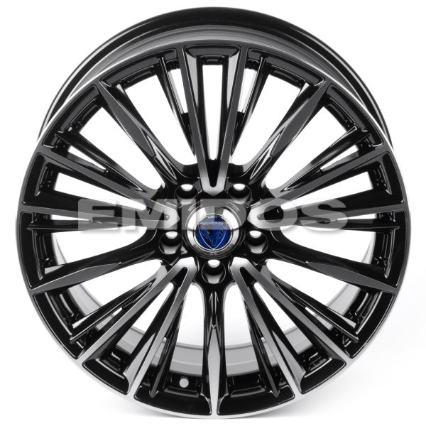 ЛИТЫЕ ДИСКИ 81425 RAYS 1127X-FG441 18 J8 ET38 5X108 73.1 ЧЁРНЫЙ ГЛЯНЦЕВЫЙ + ПОЛИРОВАННЫЕ СПИЦЫ ПОД Т