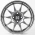 ЛИТЫЕ ДИСКИ 81430 WORK 12243-FG412 15 J6.5 ET35 4X100 73.1 ГРАФИТ ГЛЯНЦЕВЫЙ + ПОЛИРОВАННЫЙ ОБОД