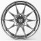 ЛИТЫЕ ДИСКИ 81432 WORK 12243-CT345 17 J7.5 ET40 5X114.3 73.1 ГРАФИТ ГЛЯНЦЕВЫЙ + ПОЛИРОВАННЫЙ ОБОД