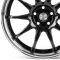 ЛИТЫЕ ДИСКИ 81434 WORK 12243-CT345 17 J7.5 ET40 5X100 73.1 ЧЁРНЫЙ ГЛЯНЦЕВЫЙ + ПОЛИРОВАННЫЙ ОБОД
