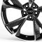 ЛИТЫЕ ДИСКИ 81983 5072X-CT507 19 J8 ET33 5X112 66.6 ЧЕРНЫЙ ГЛЯНЕЦ + ПОЛИРОВАНЫЕ СПИЦЫ