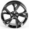 ЛИТЫЕ ДИСКИ 81983 5072X-CT507 19 J8 ET33 5X112 66.6 ЧЕРНЫЙ ГЛЯНЕЦ + ПОЛИРОВАНЫЕ СПИЦЫ