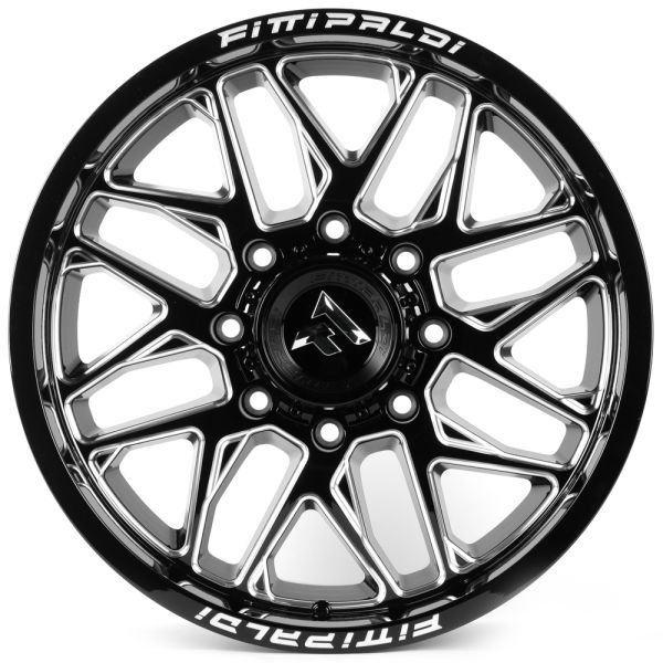 ЛИТЫЕ ДИСКИ 81618 FITTIPALDI FA19BM 20 J9 ET18 8X180 124.3 ЧЁРНЫЙ ГЛЯНЦЕВЫЙ + ПОЛИРОВАННЫЕ СПИЦЫ