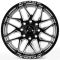 ЛИТЫЕ ДИСКИ 81619 FITTIPALDI FA19BM 20 J10 ET-19 8X170 125,2 ЧЁРНЫЙ ГЛЯНЦЕВЫЙ + ПОЛИРОВАННЫЕ СПИЦЫ