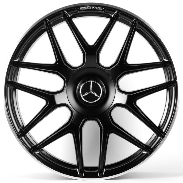 ЛИТЫЕ ДИСКИ 81685 MERCEDES-BENZ FC933-CT556 22 J10 ET35 5X130 84.1 ЧЁРНЫЙ МАТОВЫЙ + ПОЛИРОВАННЫЙ ОБО