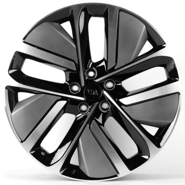 ЛИТЫЕ ДИСКИ 81750 LI FC3164-FG626 21 J9 ET45.5 5X120 62.5 ЧЁРНЫЙ ГЛЯНЦЕВЫЙ + ПОЛИРОВАННЫЕ СПИЦЫ