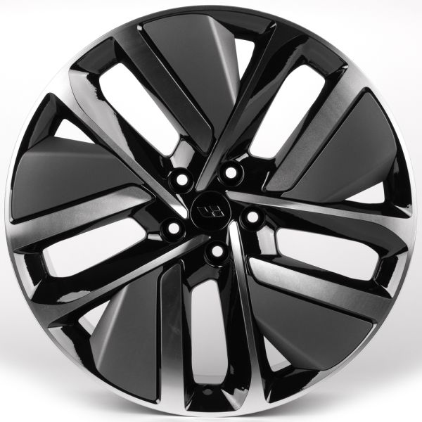 ЛИТЫЕ ДИСКИ 81826 LI IVF-3164-SF116 21 J9 ET45.5 5X120 62.5 ЧЁРНЫЙ ГЛЯНЦЕВЫЙ + ПОЛИРОВАННЫЕ СПИЦЫ