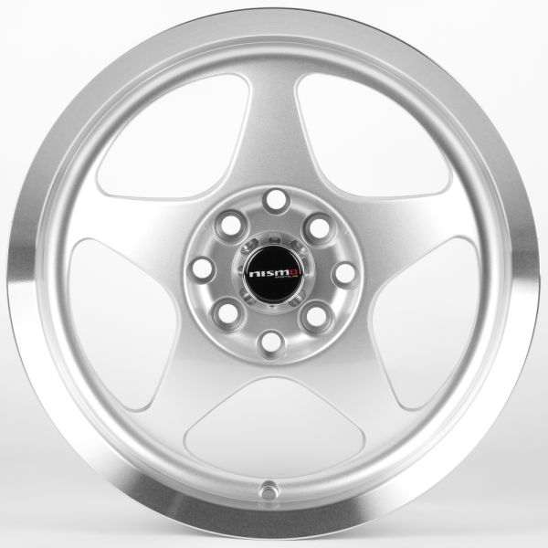 ЛИТЫЕ ДИСКИ 82174 NISMO 5868F-CT456 15 J6.5 ET35 4X100/4X114.3 73.1 СЕРЕБРО + ПОЛИРОВАННЫЙ ОБОД