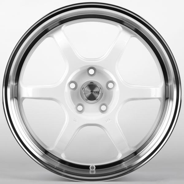 ЛИТЫЕ ДИСКИ 82251 ADVAN FC006-SF069 18 J8 ET38 5X114.3 73.1 БЕЛЫЙ + ПОЛИРОВАННЫЙ ОБОД