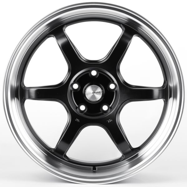ЛИТЫЕ ДИСКИ 82253 ADVAN FC006-SM185 19 J8.5 ET35 5X114.3 73.1 ЧЁРНЫЙ МАТОВЫЙ + ПОЛИРОВАННЫЙ ОБОД