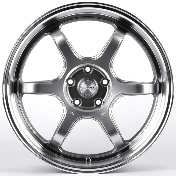 ЛИТЫЕ ДИСКИ 82254 ADVAN FC006-SM185 19 J8.5 ET35 5X114.3 73.1 СЕРЕБРО ТЁМНОЕ + ПОЛИРОВАННЫЙ ОБОД