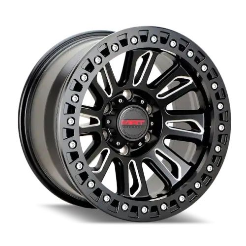MAT Offroad 8997B Matte Black w/ Milled Spokes 5x150 18R 8.5 110 28