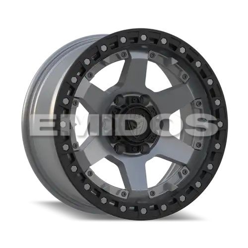 BEAST 9601 Matte Gunmetal w/ Gunmetal ACC 6x139.7 17R 8 106,1 0