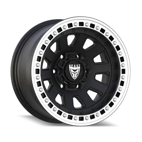BEAST 9602 Matte Black/Machined lip 6x139.7 20R 9 106,1 15