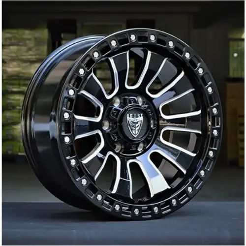 BEAST 9605 Gloss Black w/ Milled Spokes 6x139.7 18R 8.5 77,8 12