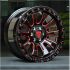 BEAST 9605 Red Gloss Black w/ Milled Spokes 6x139.7 18R 9 106,1 15