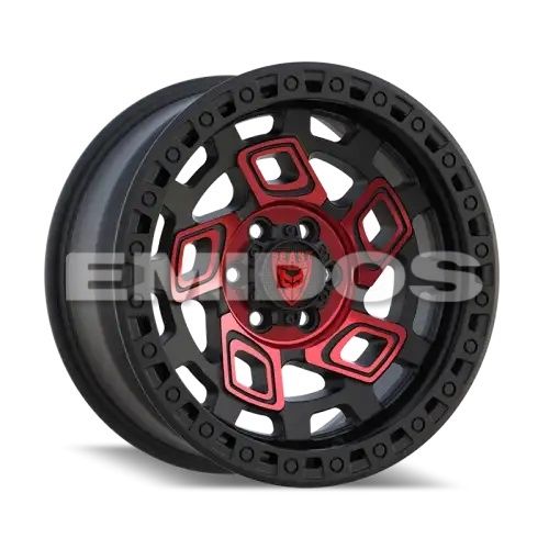 BEAST 9606 Matte Black w/ Red Face 5x150 20R 10 110 -18