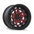 BEAST 9616 Matte Black w/ Red Face 6x139.7 17R 8.5 110 -12
