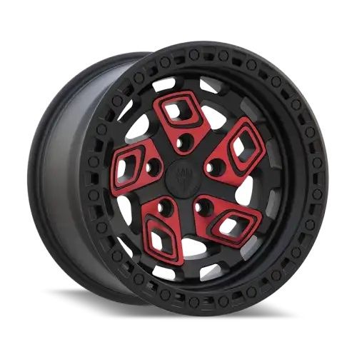 BEAST 9616 Matte Black w/ Red Face 5x127 17R 9 71,56 -12