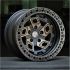 BEAST 9616B Matte Black w/ Mac Face&Dark Tint 5x127 17R 9 71,56 -38