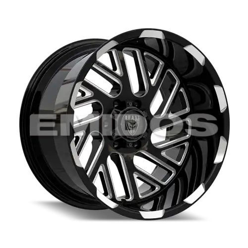BEAST 9621 Blue Gloss Black w/ Milled Spokes 5x114.3 20R 12 67,1 -44