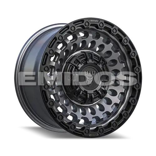 BEAST 9700 Matte gunmetal/W Black Lip Edge 6x139.7 17R 8.5 110 0