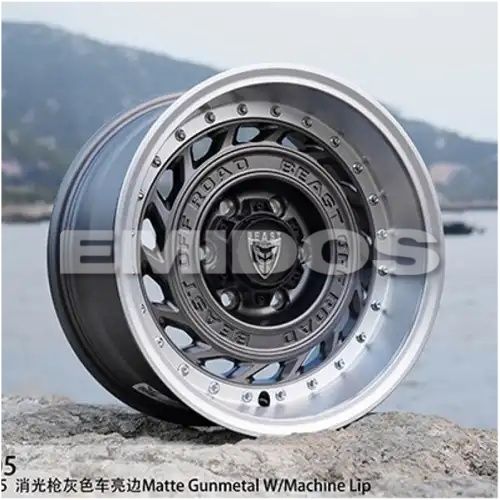 BEAST 9705 Matte Gunmetal/Machined lip 6x139.7 17R 8.5 100,1 0