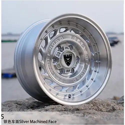 BEAST 9705 Silver Machined Face 6x139.7 17R 8.5 100,1 0