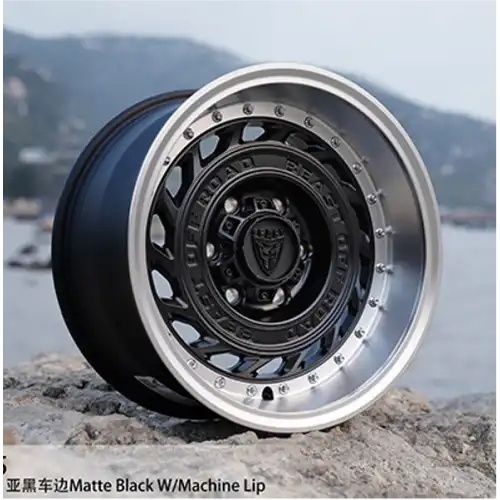 BEAST 9705 Matte Black/Machined lip 6x139.7 17R 8.5 100,1 0