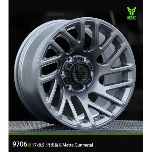 BEAST 9706 Matte gunmetal 6x139.7 17R 8.5 100,1 0