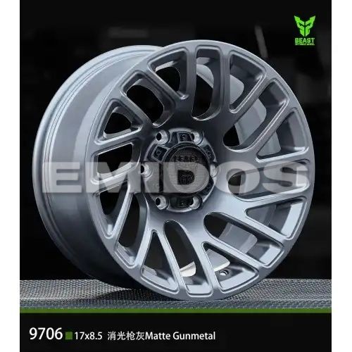 BEAST 9706 Matte gunmetal 6x139.7 17R 8.5 100,1 0