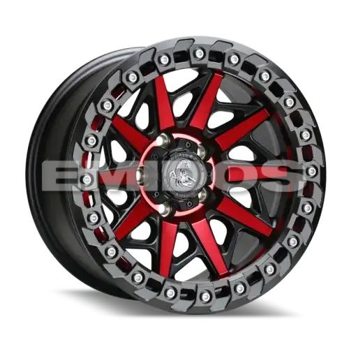 Agility Force A710B Matte Black w/ Red Face 5x127 17R 8.5 71,56 -12