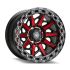 Agility Force A710B Matte Black w/ Red Face 5x127 17R 8.5 71,56 -12