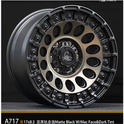 Agility Force A717 Matte Black w/ Mac Face&Dark Tint 6x139.7 17R 8.5 100,1 0