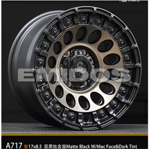 Agility Force A717 Matte Black w/ Mac Face&Dark Tint 6x139.7 17R 8.5 100,1 0