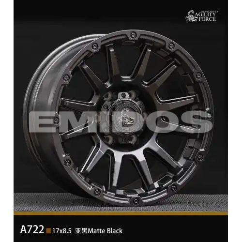 Agility Force A722 Matte Black 6x139.7 17R 8.5 100,1 0