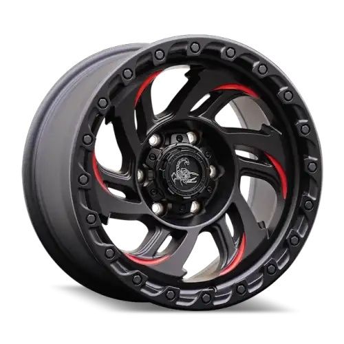 Agility Force A723 Red Matte Black w/ Milled Spokes 6x139.7 17R 8.5 93,1 0