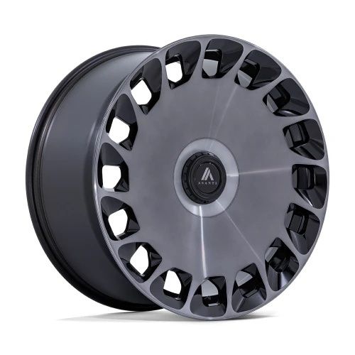 Asanti Black Label AB045 ARISTOCRAT GLOSS BLACK MACHINED FC W/ DDT 5x112/120 20R 9 74.1 27