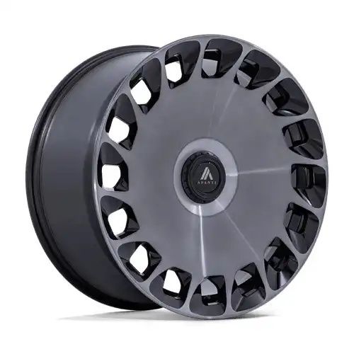 Asanti Black Label AB045 ARISTOCRAT GLOSS BLACK MACHINED FC W/ DDT 5x112/120 24R 10 74.1 35