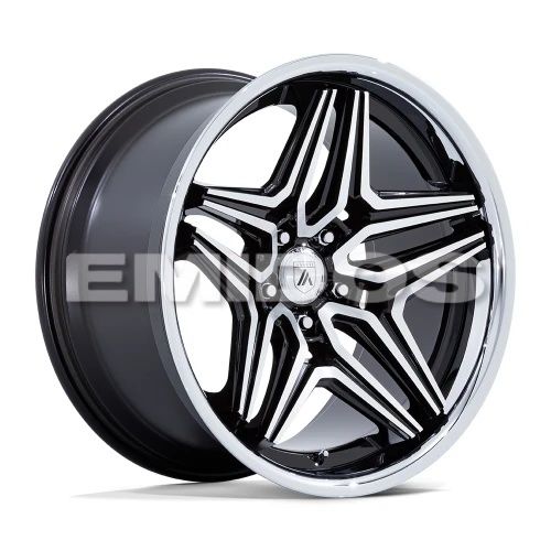 Asanti Black Label AB046 DUKE GLOSS BLACK MACHINED 5x115 22R 10.5 72.56 18
