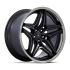Asanti Black Label AB046 DUKE SATIN BLACK W/ DDT LIP 5x120 22R 10.5 74.1 18