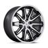 Asanti Black Label AB047 IMPERATOR GLOSS BLACK MACHINED W/ SS LIP 5x112 22R 10.5 66.56 38