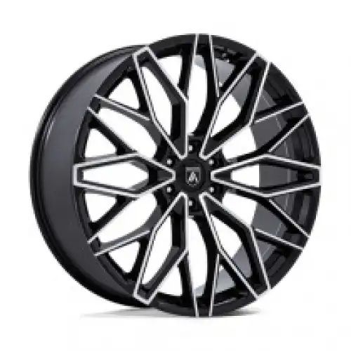 Asanti Black Label AB050 MOGUL 6 GLOSS BLACK W/ MACHINED FACE 6x135 26R 10 87.1 30