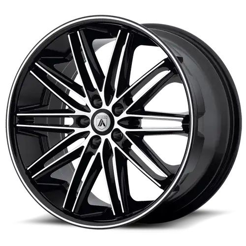 Asanti Black Label ABL-10 POLLUX MACHINED FACE W/ BLACK LIP 5x120 20R 10 74.1 35