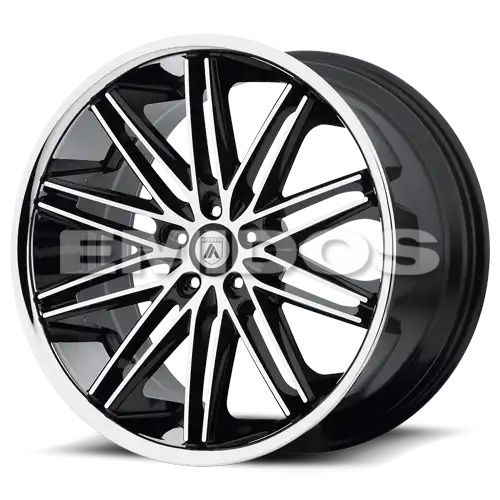 Asanti Black Label ABL-10 POLLUX MACHINED FACE W/ SS LIP 5x114.3 20R 8.5 74.1 38