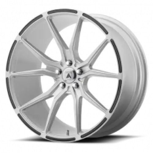 Asanti Black Label ABL-13 VEGA BRUSHED SILVER W/ CARBON FIBER INSERTS 5x114.3 20R 8.5 72.6 38