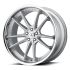 Asanti Black Label ABL-23 SIGMA BRUSHED SILVER W/ CHROME LIP 5x112 20R 10.5 72.56 38