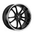 Asanti Black Label ABL-23 SIGMA GLOSS BLACK W/ CHROME LIP 5x112 20R 9 72.6 25
